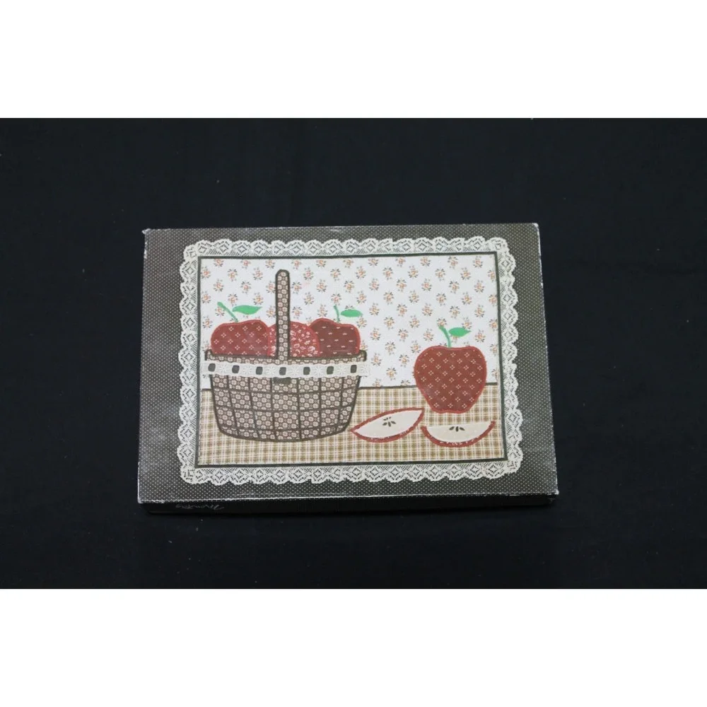 Vintage 1983 Mead Apple Country Stationery Set Cards Envelopes Paper 166 Pieces